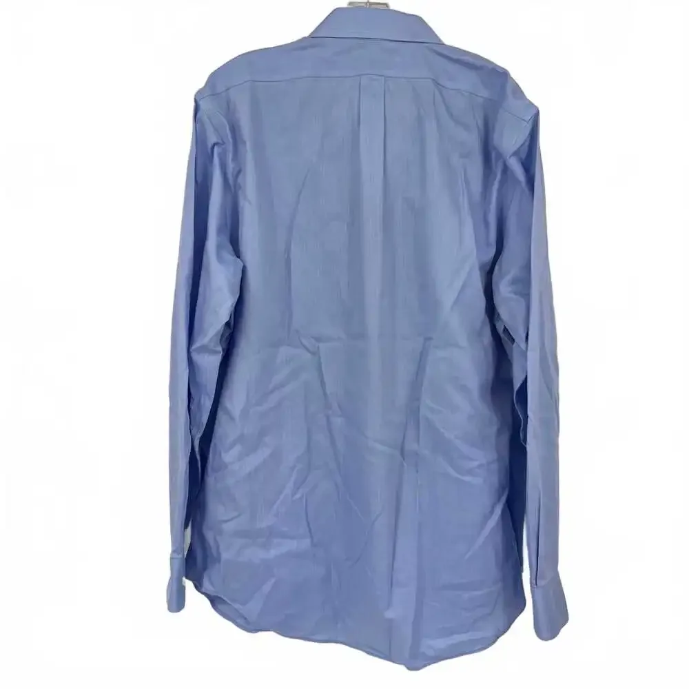 Banana Republic Blue Cotton Long Sleeve Button-Up Shirt | Size L
